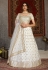 Off white net sequins work lehenga choli 122