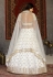 Off white net sequins work lehenga choli 122