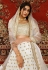 Off white net sequins work lehenga choli 122