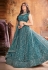 Teal net lehenga choli 1080