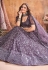 Purple net sequins work lehenga choli 1082