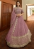 Pink georgette mirror work lehenga choli 7304