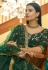 Green art silk sequins work lehenga choli 7305