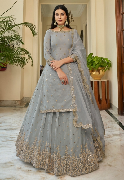 Aggregate 201+ indo western lehenga kurti best