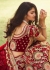 Maroon Indian bridal hand work heavy silk velvet lehenga choli 980