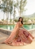 Ochre peach maroon Indian wedding hand work lehenga choli 981