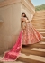 Shaded Peach Pink Indian wedding hand work lehenga choli 985