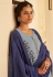 Grey viscose readymade kameez with palazzo 126