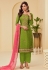 Green georgette palazzo suit 2010