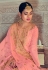 Pink silk jacquard kameez with palazzo 2233