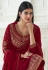 Maroon georgette kameez with pant 8467