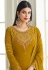 Mustard georgette pant style suit 8468