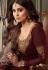 Shamita shetty brown georgette palazzo suit 8433