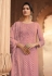 Pink georgette kameez with palazzo 11002