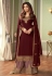 Shamita shetty maroon georgette kameez with palazzo 8420