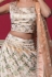 Off white silk lehenga choli 8006