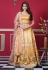 Yellow silk lehenga choli 8007