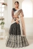 Black net sequins work lehenga choli 3005