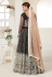 Black net sequins work lehenga choli 3005