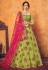 Light green net embroidered lehenga choli 1752