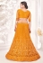 Yellow net sequins work lehenga choli 3003a