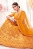 Yellow net sequins work lehenga choli 3003a