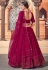 Magenta georgette sequins work lehenga choli 1723