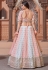 White georgette sequins work lehenga choli 1725