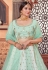 Sea green georgette sequins work lehenga choli 1726