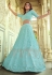 Sky blue georgette sequins work lehenga choli 7705