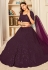 Purple net embroidered lehenga choli 1803