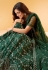 Green net embroidered lehenga choli 1027D