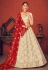 Beige art silk embroidered lehenga choli 1767