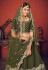 Green art silk embroidered lehenga choli 1762