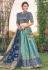 Sky blue silk lehenga choli 2315