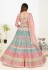 Pink georgette embroidered lehenga choli 1141