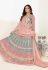 Pink georgette embroidered lehenga choli 1141