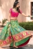 Light green banarasi silk embroidered lehenga choli 10120