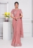 Pink lycra festival wear saree 21512