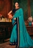 Blue silk saree with blouse 114361