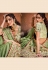 Light green satin festival wear saree 5606
