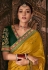 Kajal aggarwal mustard silk party wear saree 5180