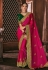 Kajal aggarwal pink silk bollywood saree 5181