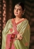 Kajal aggarwal pista green silk saree with blouse 5182