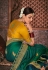 Kajal aggarwal green silk party wear saree 5184