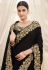 Black silk festival wear saree 6608