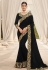 Black silk festival wear saree 6608