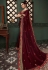 Maroon silk party wear saree 117931