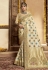 Cream silk saree with blouse 118688