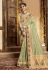 Green silk festival wear saree 118691